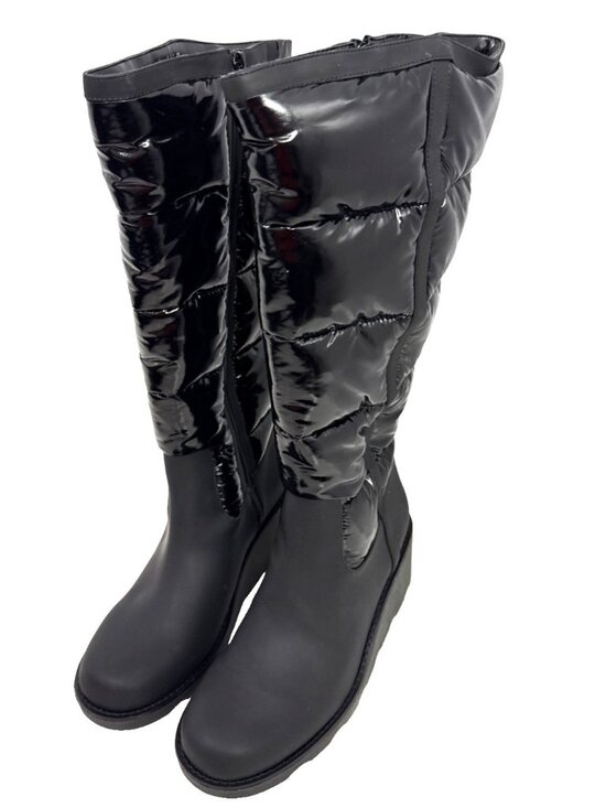 INC International Concepts Shoes - INC Hiliah Puffy Puffer Pull On Wedge Knee-High Winter Boots Womens Size 11M